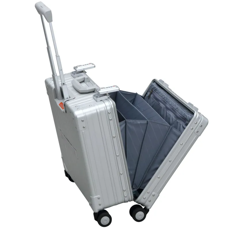 Aleon Business Cases|Carry-on Luggage<Aircraft Grade 17 inch Deluxe Aluminum Wheeled Business Case