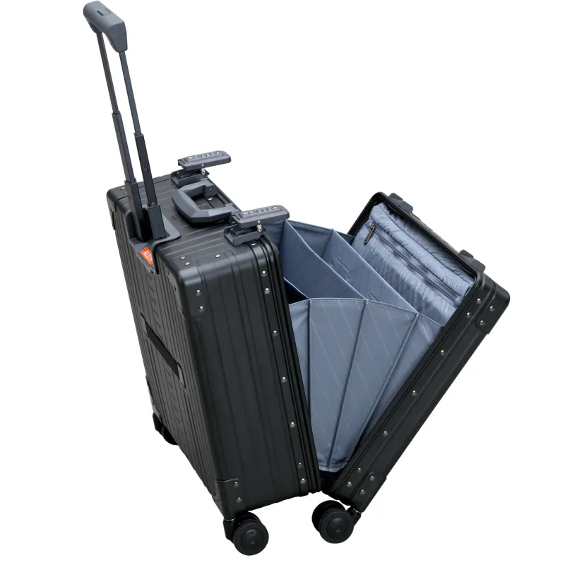 Aleon Business Cases|Carry-on Luggage<Aircraft Grade 17 inch Deluxe Aluminum Wheeled Business Case