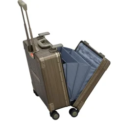 Aleon Business Cases|Carry-on Luggage<Aircraft Grade 17 inch Deluxe Aluminum Wheeled Business Case