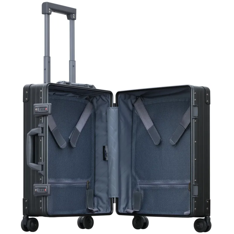 Aleon Rolling Spinner|Hardside Luggage<Aircraft Grade Aluminum 21in Classic Carry On | Altman Luggage