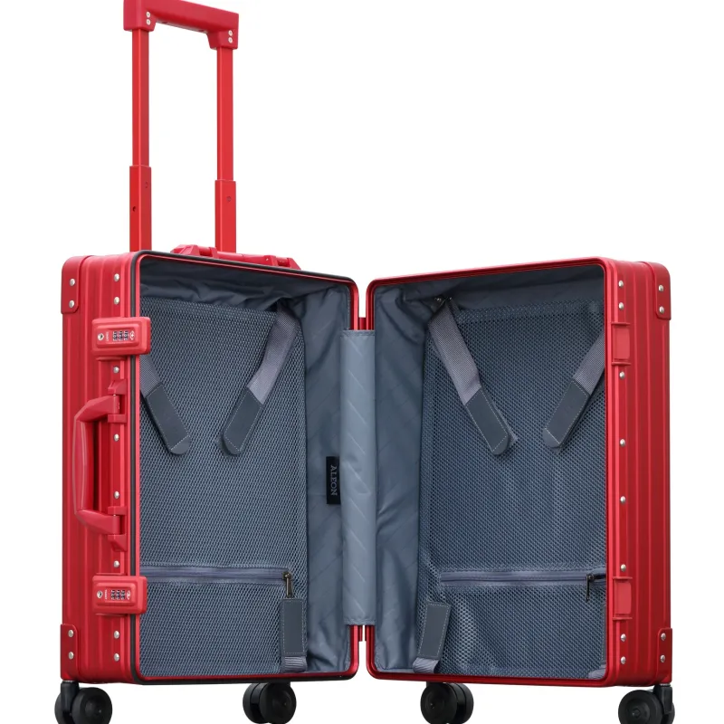 Aleon Rolling Spinner|Hardside Luggage<Aircraft Grade Aluminum 21in Classic Carry On | Altman Luggage