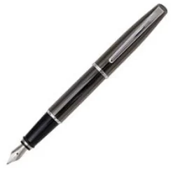 Aurora Fountain<Pens Style Shiny Gun Metal Fountain Pen
