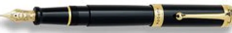 Aurora Fountain<Talentum Classic Black GT Fountain Pen