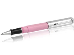 Aurora Rollerball<Talentum Colors Pink w/ Chrome Finish Cap Rollerball Pen - AU-D