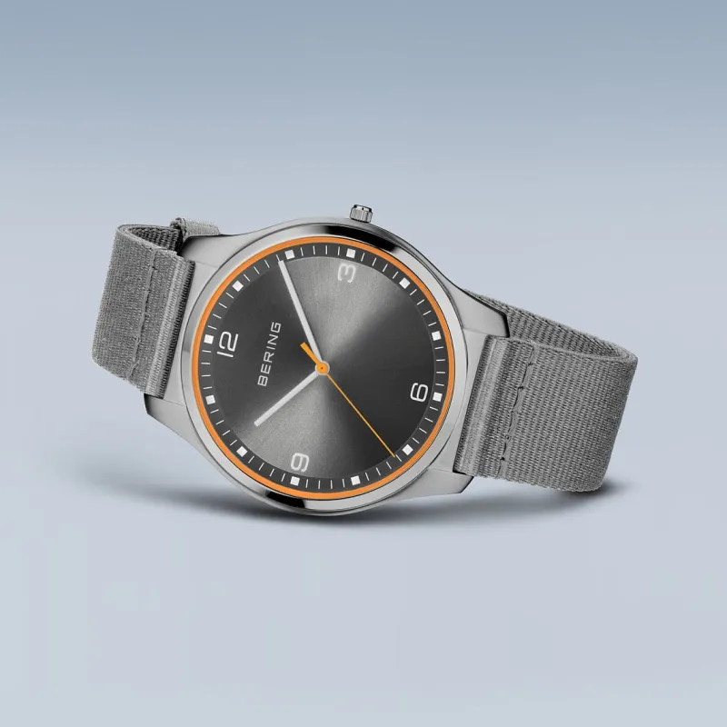Bering Men's Watches<Men's Watch | Ultra Slim | polished/brushed grey | 18342-577