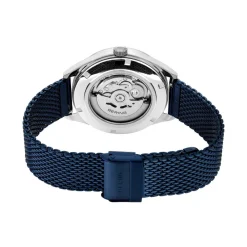 Bering Men's Watches<Mens Watch Automatic polished brushed silver Blue Dial 16743307