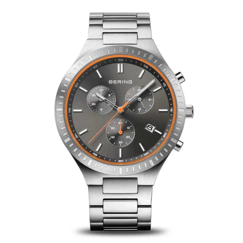 Bering Men's Watches<Titan Chrono | brushed silver 11743709 | Altman Luggage