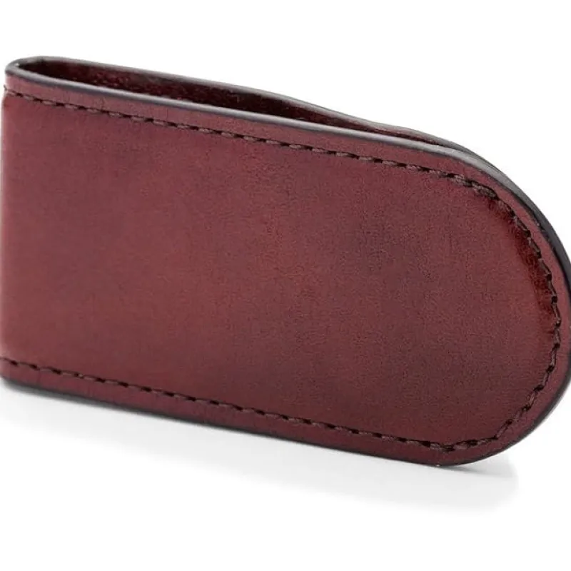 Bosca Money Clip<Leather Covered Money Clip Brown | Altman Luggage | Wallet Sale