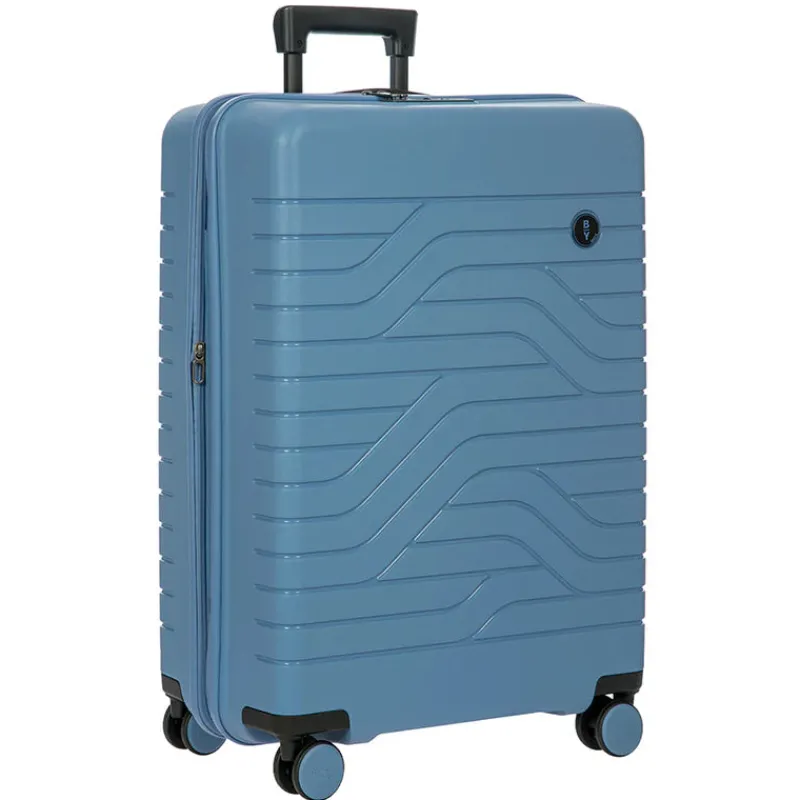 Bric's Checked<B/Y Ulisse 30" Expandable Spinner Grey Blue