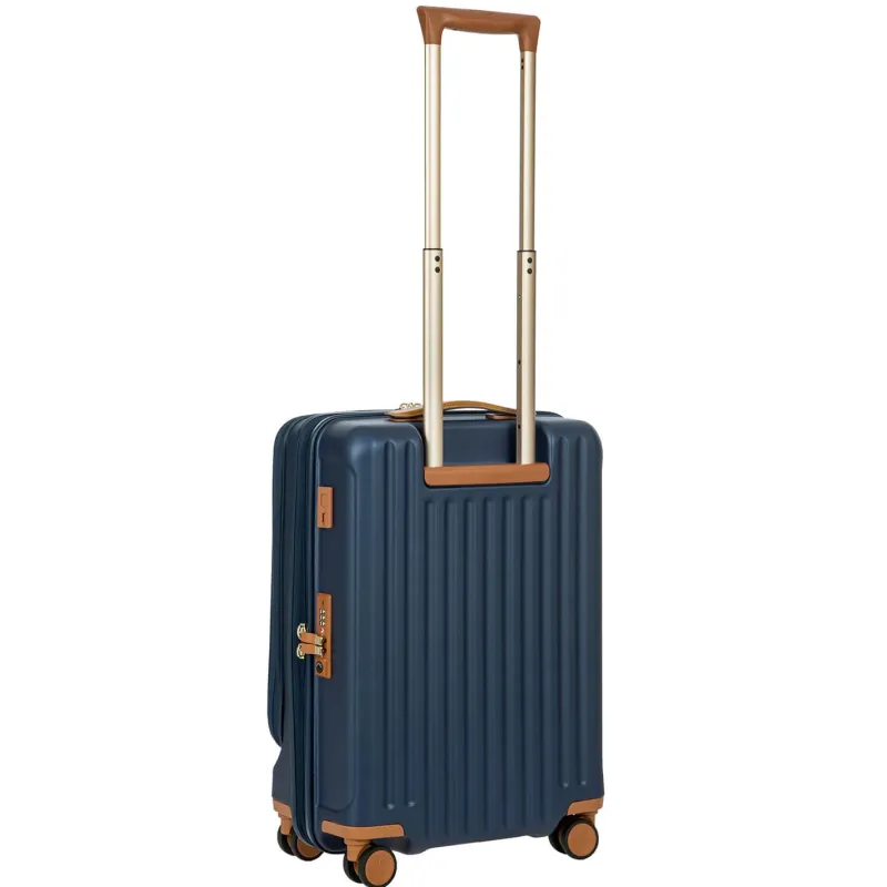 Bric's Carry-on Luggage<Brics Capri 21 Spinner With Pocket Expandable On Sale Matte Blue