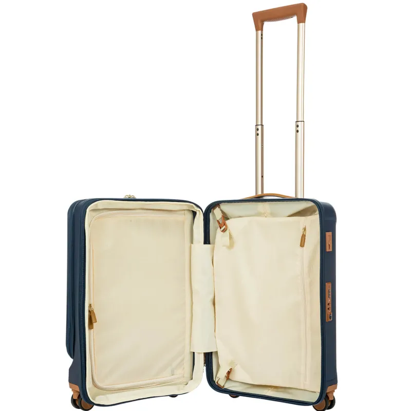 Bric's Carry-on Luggage<Brics Capri 21 Spinner With Pocket Expandable On Sale Matte Blue