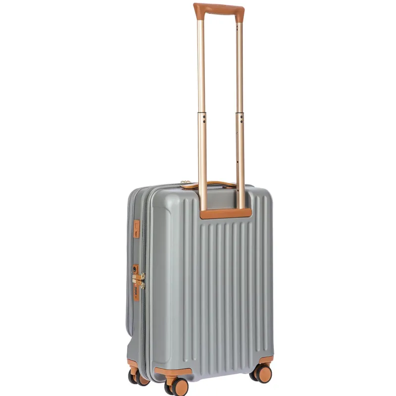Bric's Carry-on Luggage<Brics Capri 21 Spinner With Pocket Expandable On Sale Silver Shine