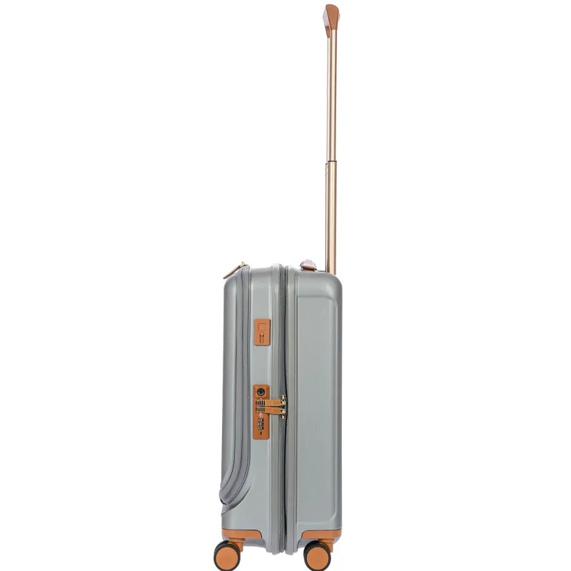 Bric's Carry-on Luggage<Brics Capri 21 Spinner With Pocket Expandable On Sale Silver Shine