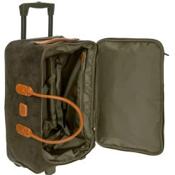 Bric's Carry-on Luggage<LIFE 21" CARRY-ON ROLLING DUFFLE BAG - OLIVE OR BLACK Olive with Olive Lining