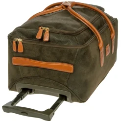 Bric's Carry-on Luggage<LIFE 21" CARRY-ON ROLLING DUFFLE BAG - OLIVE OR BLACK Olive with Olive Lining