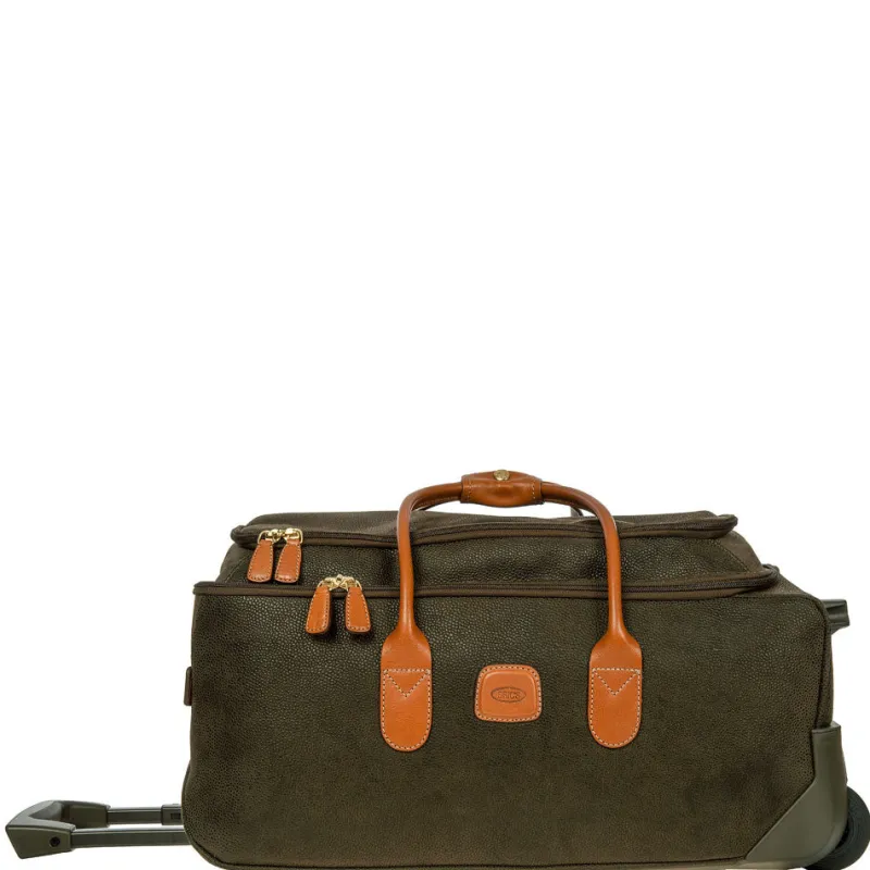 Bric's Wheeled Duffels|Carry-on Luggage<Brics Life BLF05220 21in. Carry On Rolling Duffle Olive