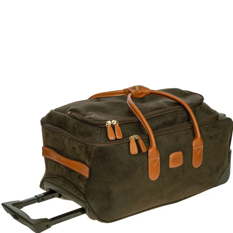 Bric's Wheeled Duffels|Carry-on Luggage<Brics Life BLF05220 21in. Carry On Rolling Duffle Olive