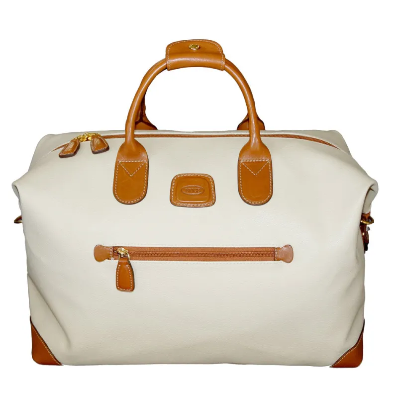 Bric's Carry-on Luggage<Brics Luggage | Brics Firenze 18 Cargo Duffle | Altman Luggage Cream