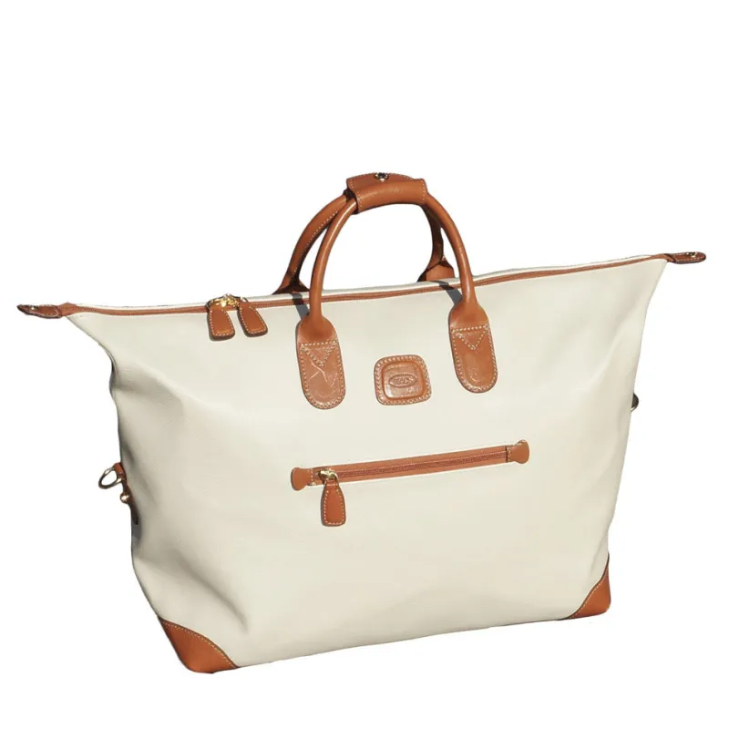Bric's Carry-on Luggage<Brics Luggage | Brics Firenze 18 Cargo Duffle | Altman Luggage Cream