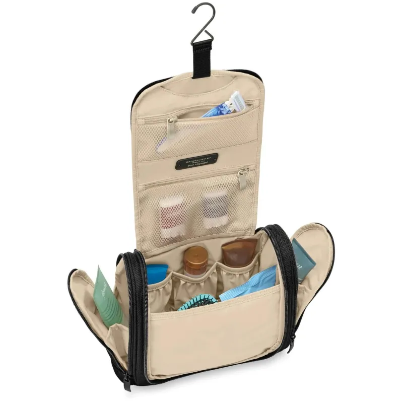 Briggs & Riley Toiletry Kits<Briggs and Riley Baseline Deluxe Hangable Kit | Altman Luggage Black