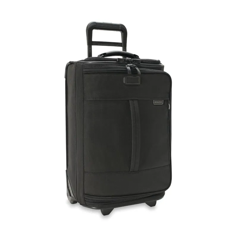 Briggs & Riley Wheeled Duffels|Carry-on Luggage<Briggs and Riley Baseline BLUWD1214 Global 2 Wheel Carry on Duffle Black