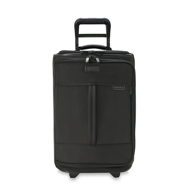 Briggs & Riley Wheeled Duffels|Carry-on Luggage<Briggs and Riley Baseline BLUWD1214 Global 2 Wheel Carry on Duffle Black