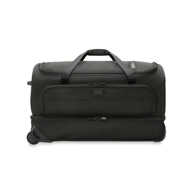 Briggs & Riley Wheeled Duffels|Checked<Briggs and Riley Baseline BLUWD127 Medium Two Wheel Duffle | Altman Luggage Black