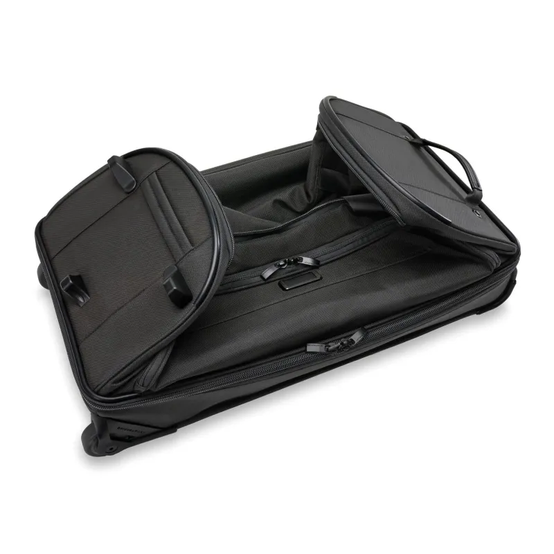 Briggs & Riley Wheeled Duffels|Checked<Briggs and Riley Baseline BLUWD127 Medium Two Wheel Duffle | Altman Luggage Black