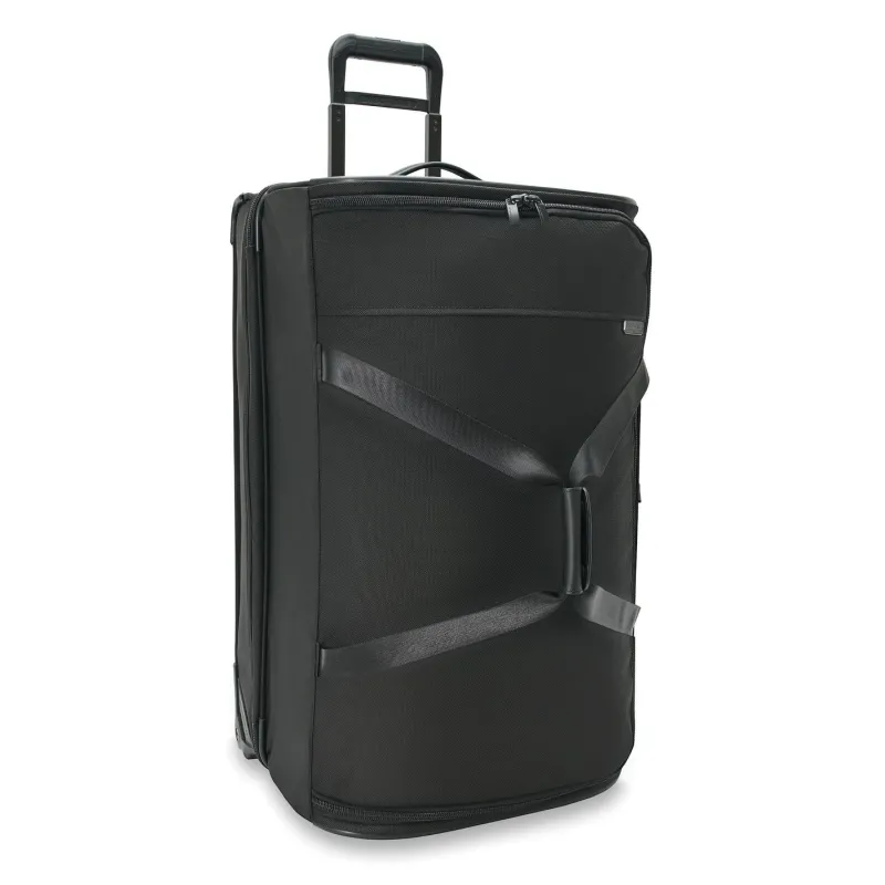 Briggs & Riley Wheeled Duffels|Checked<Briggs and Riley Baseline BLUWD129 Large 2 Wheel Duffle Black