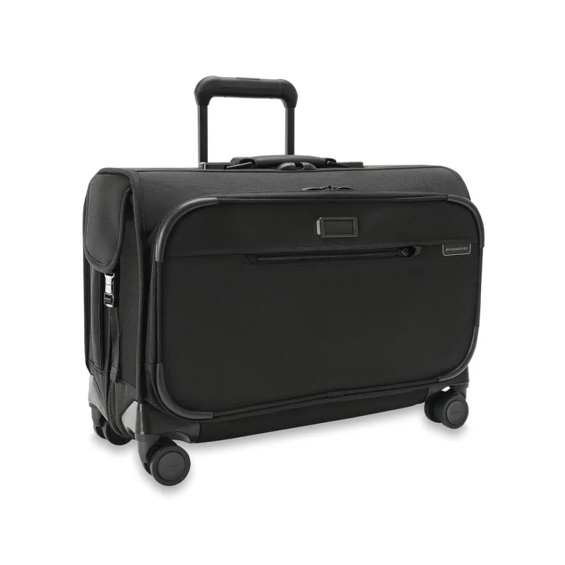 Briggs & Riley Garment Bags|Carry-on Luggage<Briggs and Riley Baseline BLU174SP4 Wide Carry on Wheeled Garment Bag Black