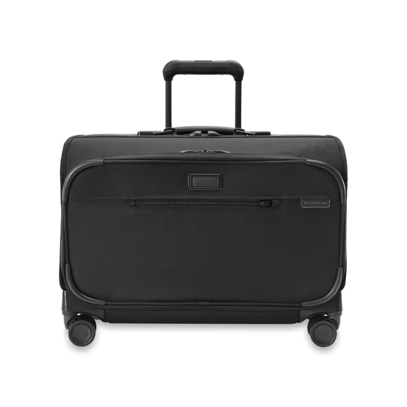 Briggs & Riley Garment Bags|Carry-on Luggage<Briggs and Riley Baseline BLU174SP4 Wide Carry on Wheeled Garment Bag Black