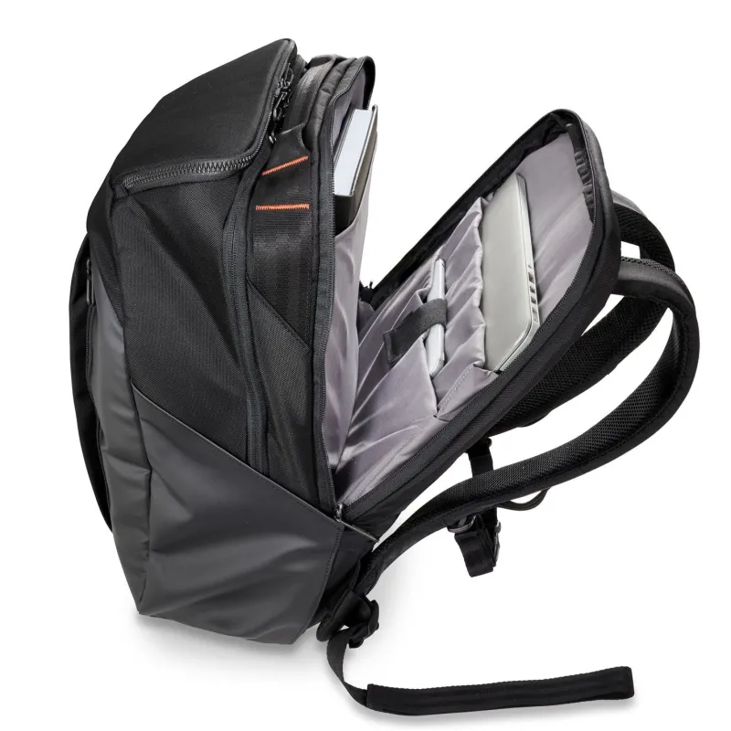 Briggs & Riley Checked<Briggs and Riley ZDX Cargo Backpack | Altman Luggage Black