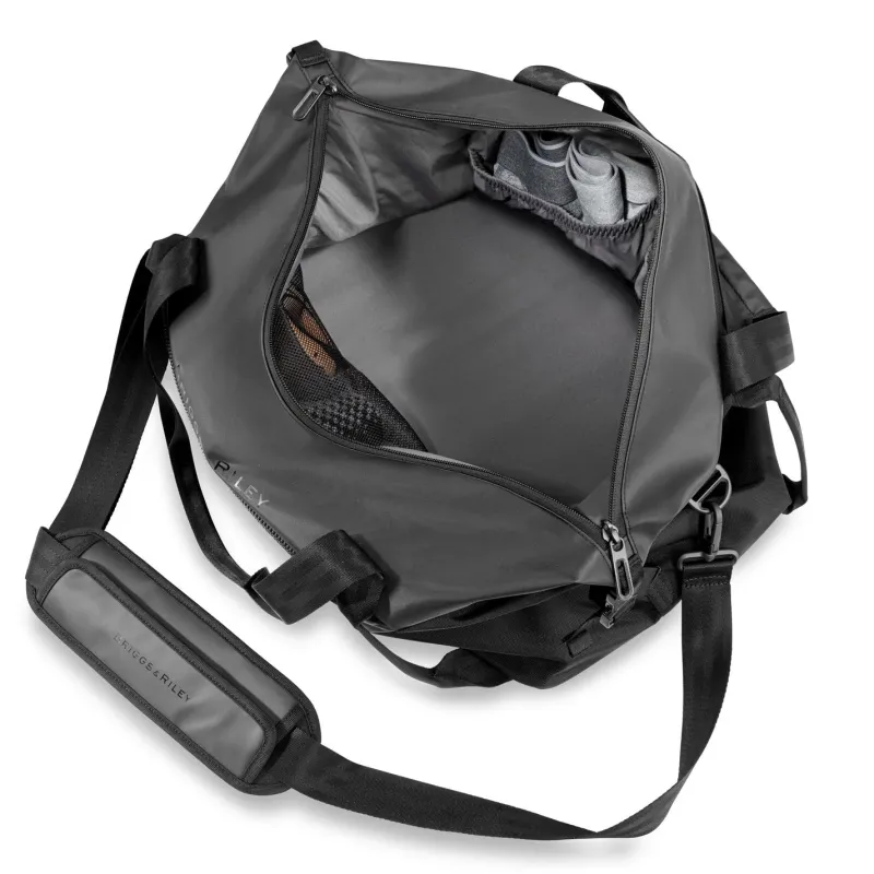 Briggs & Riley Checked|Carry-on Luggage<Briggs and Riley ZDX Cargo Satchel | Altman Luggage Black