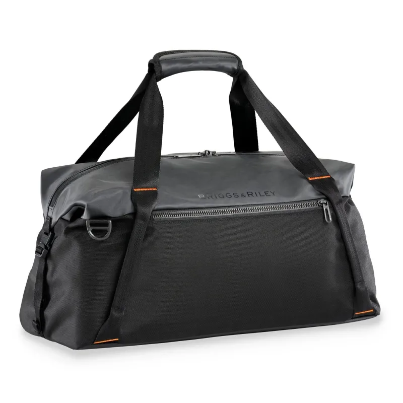 Briggs & Riley Checked|Carry-on Luggage<Briggs and Riley ZDX Cargo Satchel | Altman Luggage Black