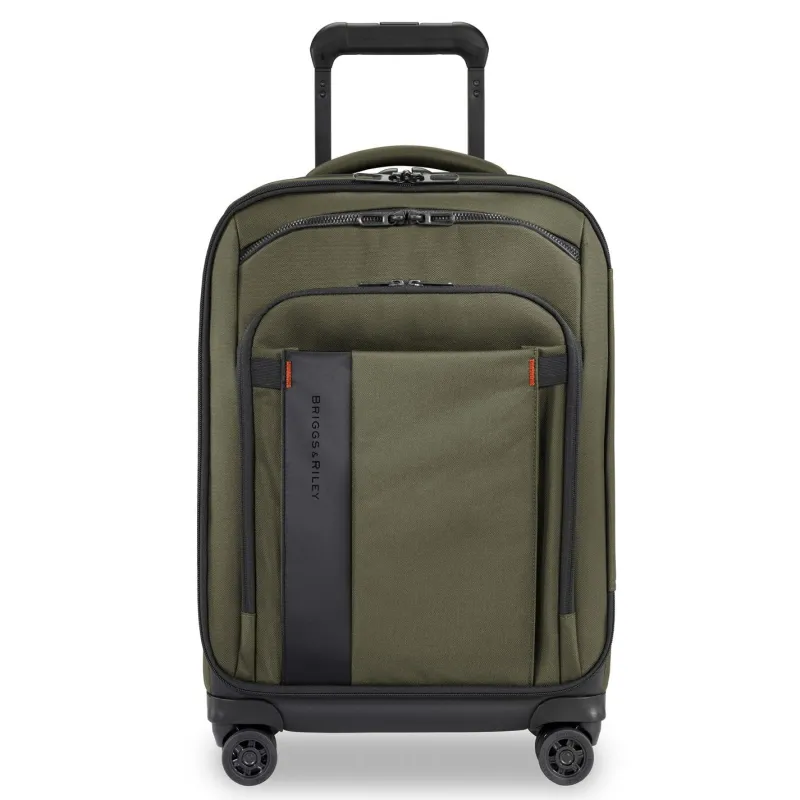 Briggs & Riley Checked|Carry-on Luggage<Briggs and Riley ZDX Domestic Carry on Expandable Spinner Hunter