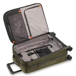 Briggs & Riley Checked|Carry-on Luggage<Briggs and Riley ZDX Domestic Carry on Expandable Spinner Hunter