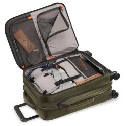 Briggs & Riley Checked|Carry-on Luggage<Briggs and Riley ZDX Domestic Carry on Expandable Spinner Hunter