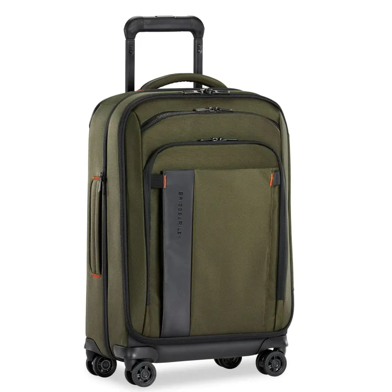 Briggs & Riley Checked|Carry-on Luggage<Briggs and Riley ZDX Domestic Carry on Expandable Spinner Hunter