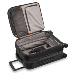Briggs & Riley Checked|Carry-on Luggage<Briggs and Riley ZDX International Carry on Expandable Spinner Black