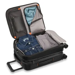 Briggs & Riley Checked|Carry-on Luggage<Briggs and Riley ZDX International Carry on Expandable Spinner Black