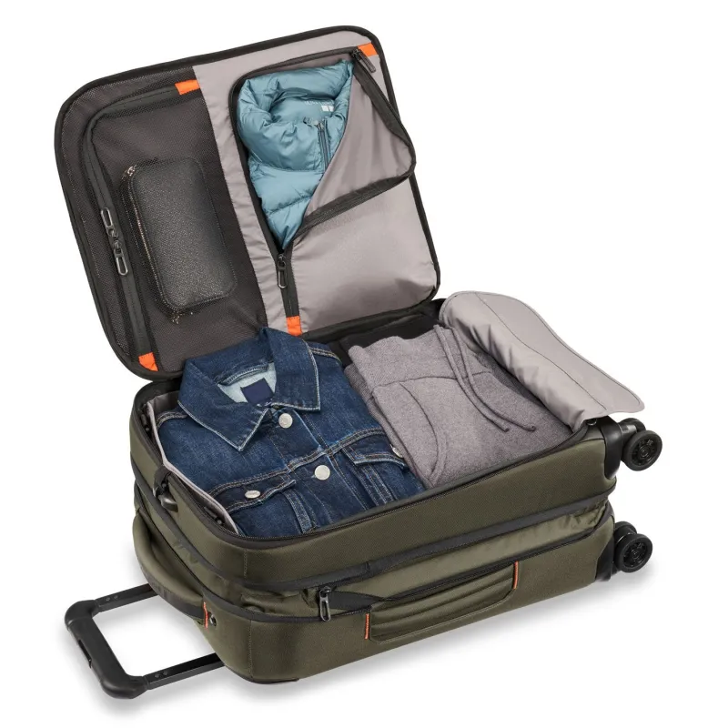 Briggs & Riley Checked|Carry-on Luggage<Briggs and Riley ZDX International Carry on Expandable Spinner Hunter