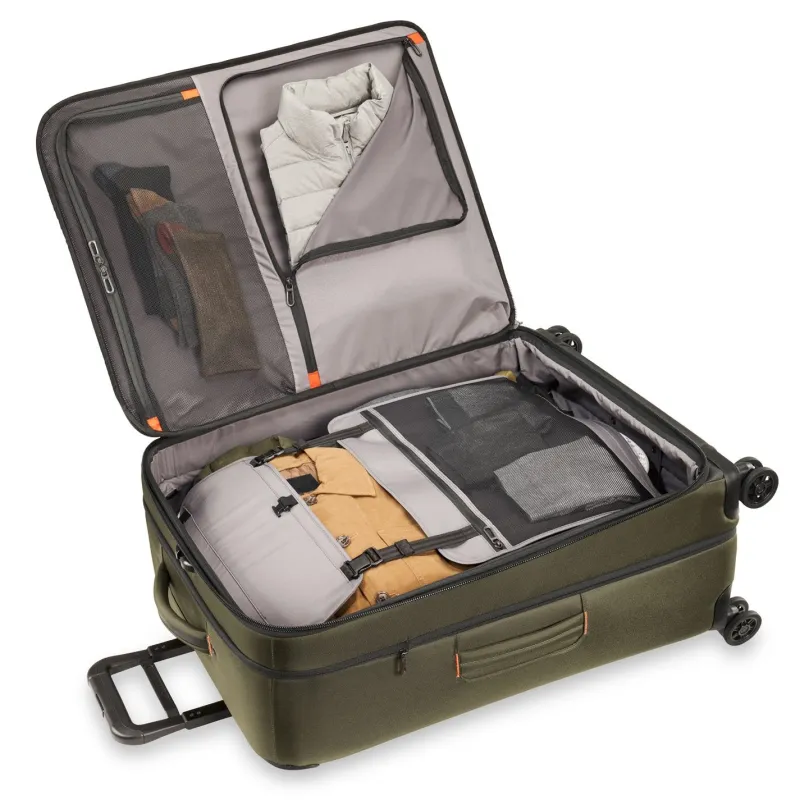 Briggs & Riley Checked<Briggs and Riley ZDX Large Expandable Spinner | Altman Luggage Hunter