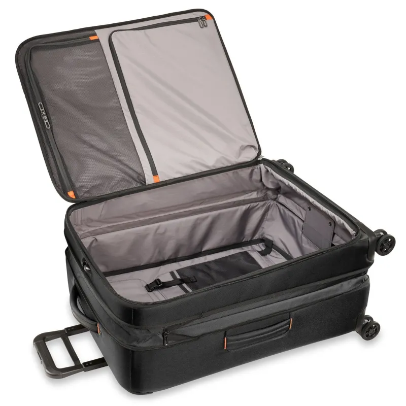 Briggs & Riley Checked<Briggs and Riley ZDX Large Expandable Spinner | Altman Luggage Black