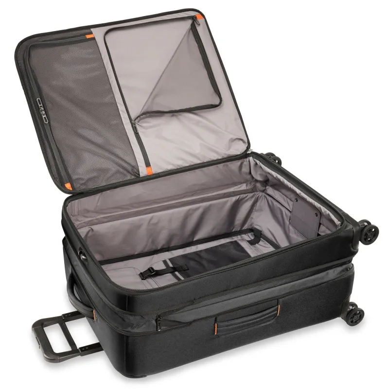 Briggs & Riley Checked<Briggs and Riley ZDX Large Expandable Spinner | Altman Luggage Black
