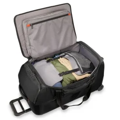 Briggs & Riley Wheeled Duffels|Checked<Briggs and Riley ZDX Medium Upright Duffle | Altman Luggage Black