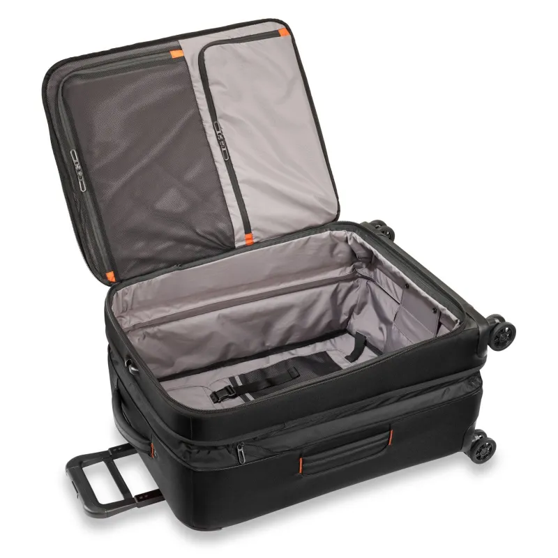 Briggs & Riley Checked<Briggs and Riley ZDX Medium Expandable Spinner | Altman Luggage Black
