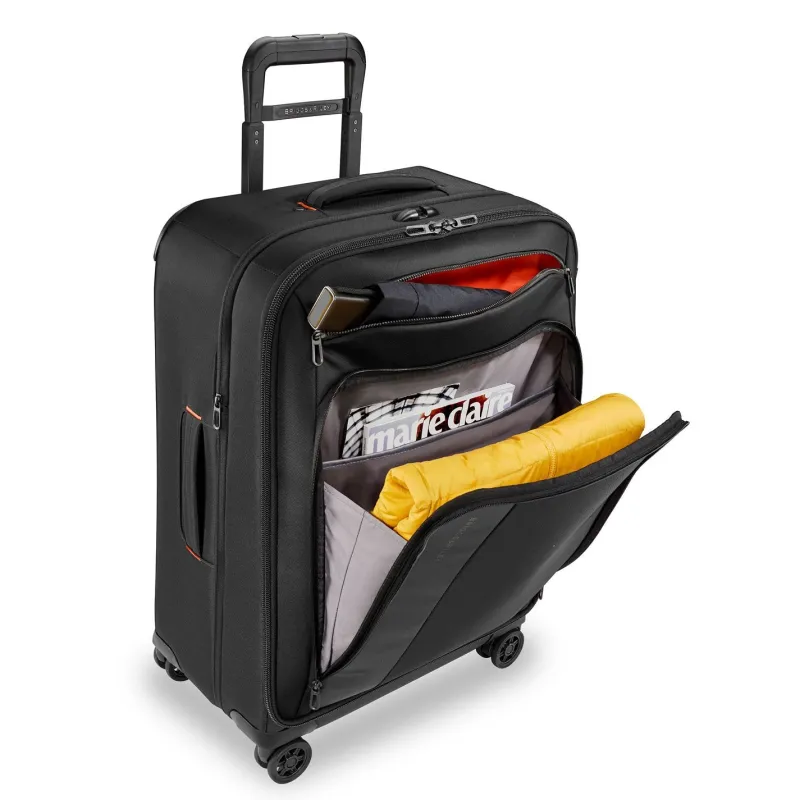Briggs & Riley Checked<Briggs and Riley ZDX Medium Expandable Spinner | Altman Luggage Black