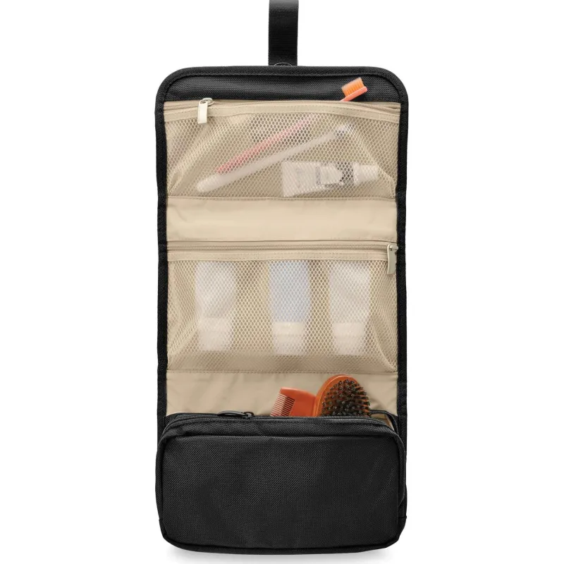 Briggs & Riley Toiletry Kits<Briggs Riley Baseline BL118 Slim Hangable Kit | Altman Luggage Black