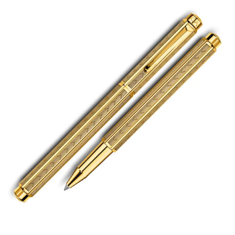 Caran D'Ache Rollerball|Felt Tip<Caran D' Ache | Caran D' Ache Ecridor Chevron Gold Rollerball Pen | Pen Sale