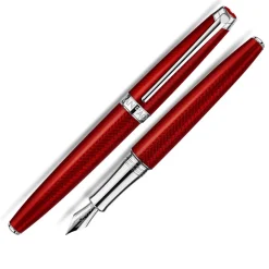 Caran D'Ache Fountain<Caran D Ache Leman Carmine Red Fountain Pen | Altman Luggage Sale